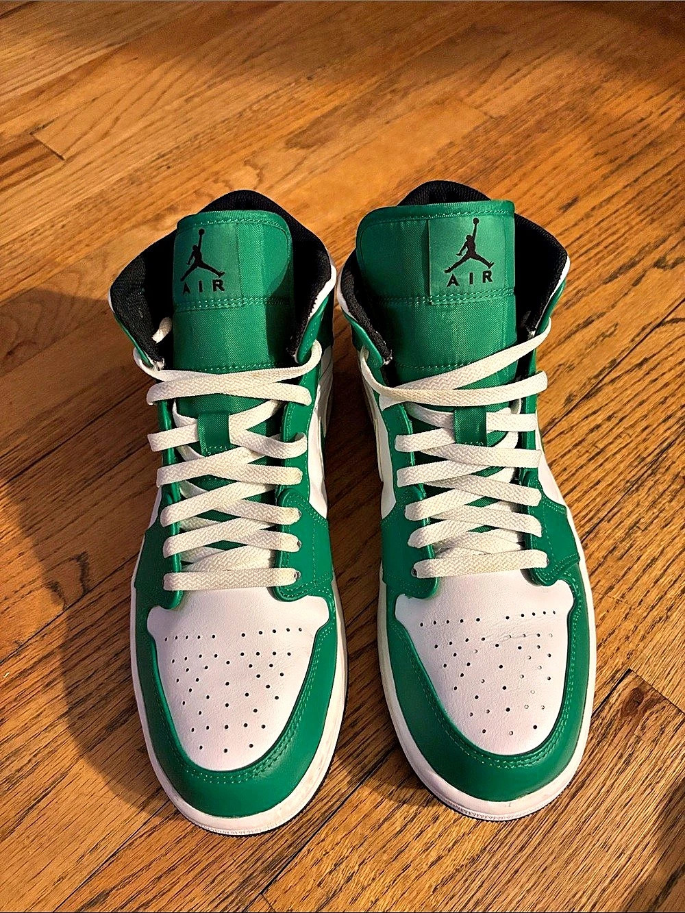Jordan Air Jordan 1 Mid Lucky Green High-Top Green & White US 10